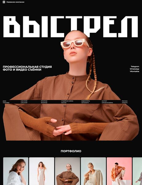 Готовый Сайт-Бизнес № 7178906 - Фотостудия (Превью)