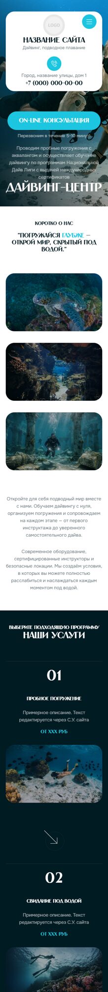 Мобильная версия дизайна № 104549