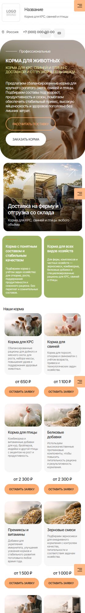 Мобильная версия дизайна № 106521