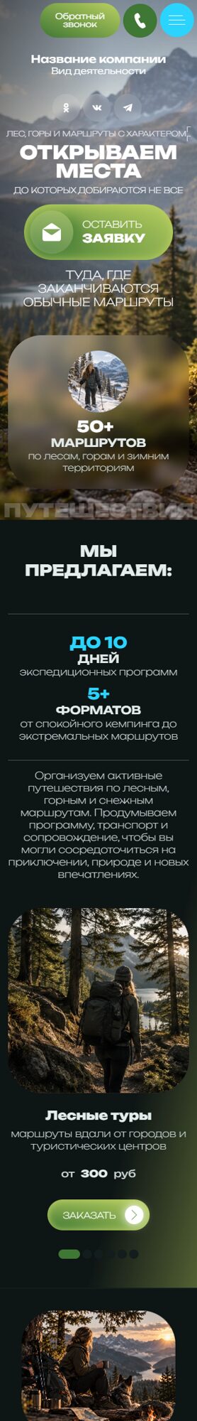 Мобильная версия дизайна № 107363