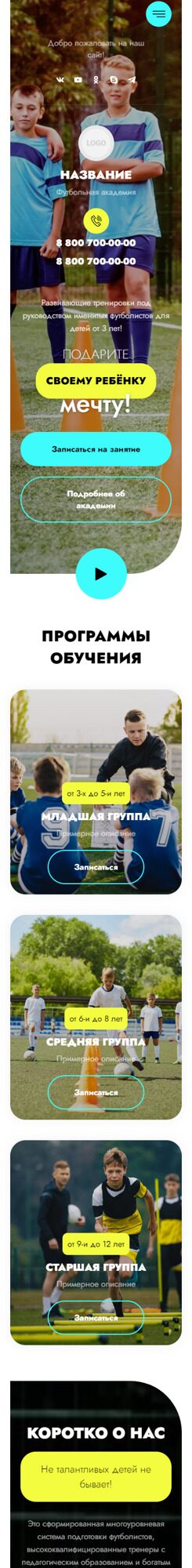 Мобильная версия дизайна № 88011