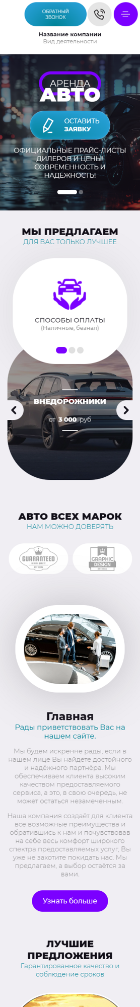 Мобильная версия дизайна № 96659