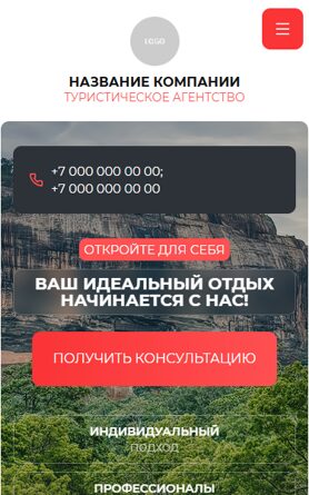 Мобильная версия дизайна № 100793